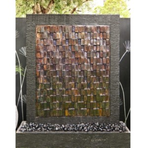 Copper Wall – 3D Antique Squares